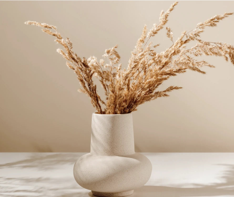 Dried botanicals in a vase