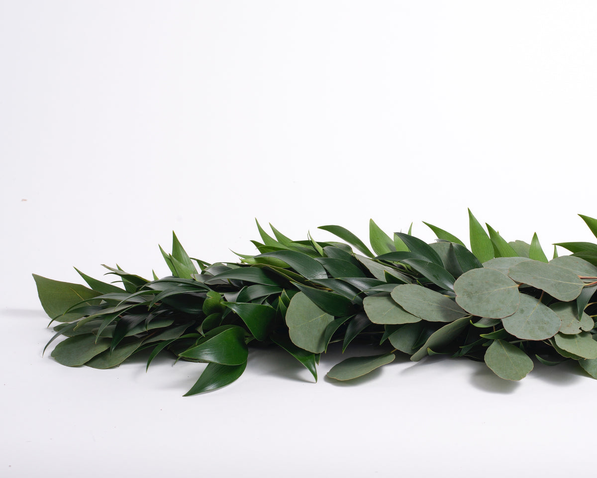 Nagi And Silver Dollar Eucalyptus Garland Quality Growers Floral Company Nagi and silver dollar eucalyptus garland quality growers floral company
