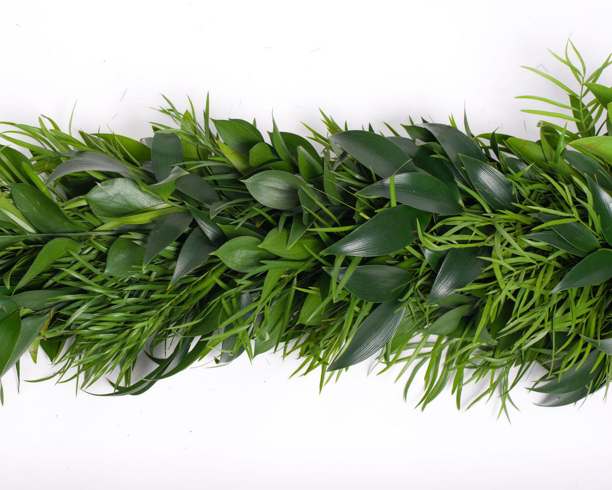 Nagi, Weeping Podocarpus, and Ruscus Garland