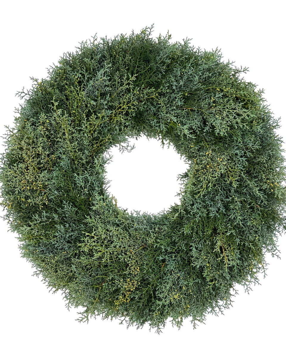 Carolina Sapphire Cedar Wreath