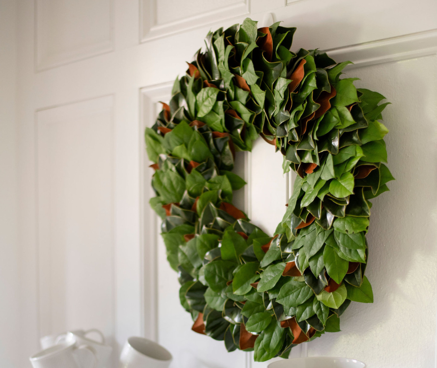 Magnolia & Salal Mix Wreath
